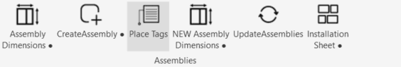 Line Systems Revit tab with assembly, tagging, dimension and installation sheet tools