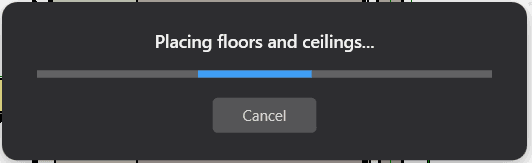 Progress window mid-operation